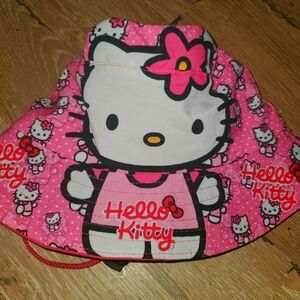 Womens Pink Hello Kitty & Friends Bucket Hat